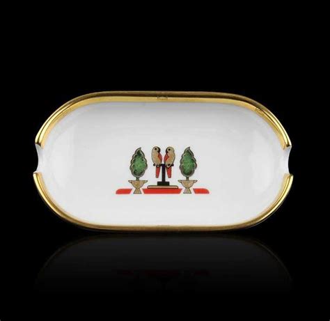 Cartier Vintage Porcellain Ashtray. New with box & certification of 